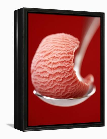 Strawberry Ice Cream on a Spoon-Marc O^ Finley-Framed Premier Image Canvas