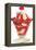 Strawberry Ice Cream Sundae-null-Framed Stretched Canvas