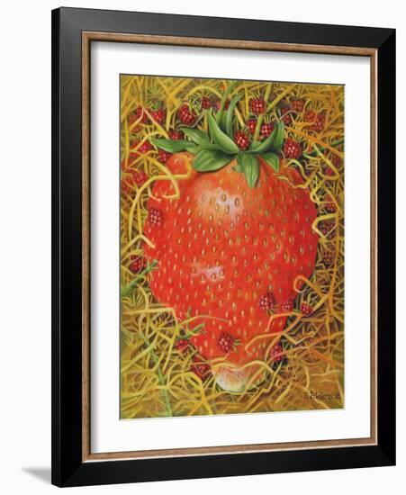 Strawberry in Straw, 1998-E.B. Watts-Framed Giclee Print