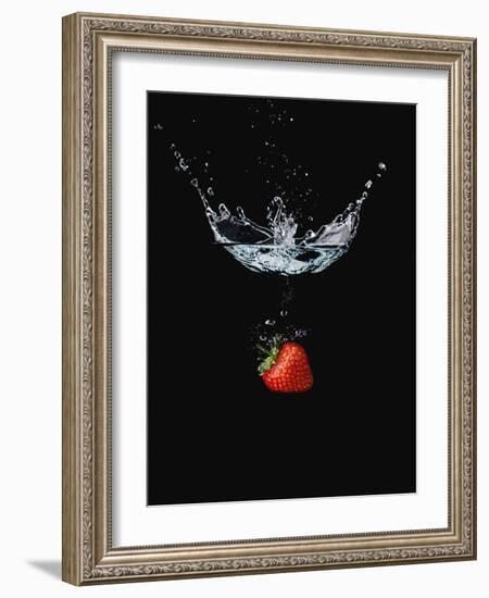 Strawberry in Water-John Smith-Framed Photographic Print