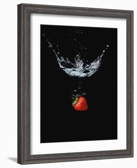 Strawberry in Water-John Smith-Framed Photographic Print