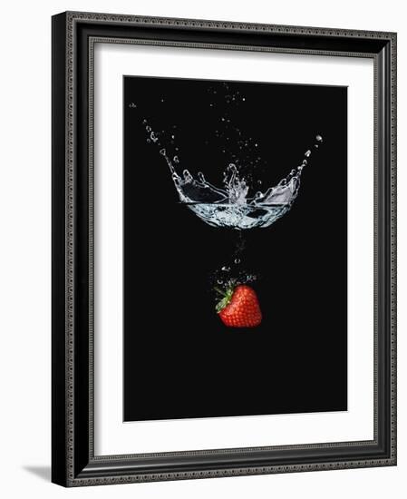 Strawberry in Water-John Smith-Framed Photographic Print