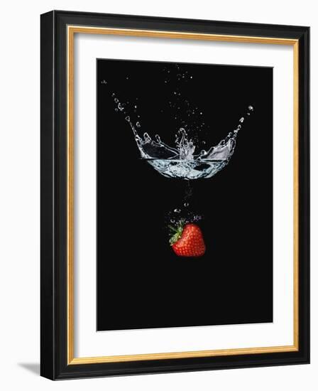 Strawberry in Water-John Smith-Framed Photographic Print