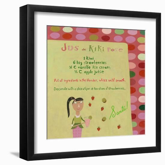 Strawberry-Kiwi Smoothie-Céline Malépart-Framed Art Print