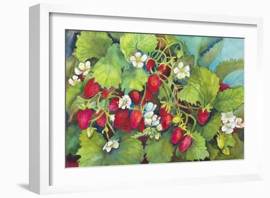 Strawberry Patch - A. Ripe on the Vine-Joanne Porter-Framed Giclee Print