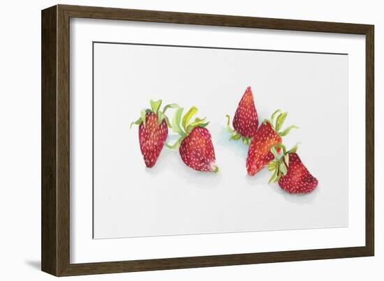 Strawberry Patch - C. Ripe Berries Whole-Joanne Porter-Framed Giclee Print