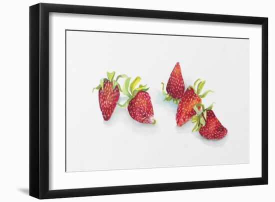 Strawberry Patch - C. Ripe Berries Whole-Joanne Porter-Framed Giclee Print