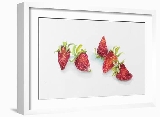 Strawberry Patch - C. Ripe Berries Whole-Joanne Porter-Framed Giclee Print