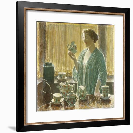 Strawberry Tea Set, 1912-Frederick Childe Hassam-Framed Premium Giclee Print