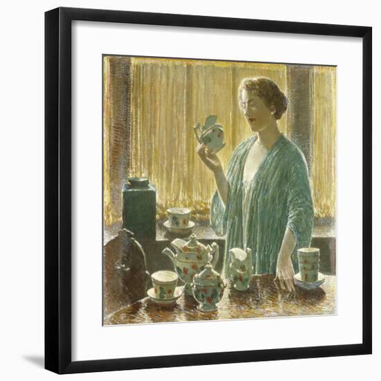 Strawberry Tea Set, 1912-Frederick Childe Hassam-Framed Premium Giclee Print