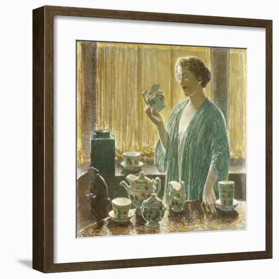 Strawberry Tea Set, 1912-Frederick Childe Hassam-Framed Premium Giclee Print