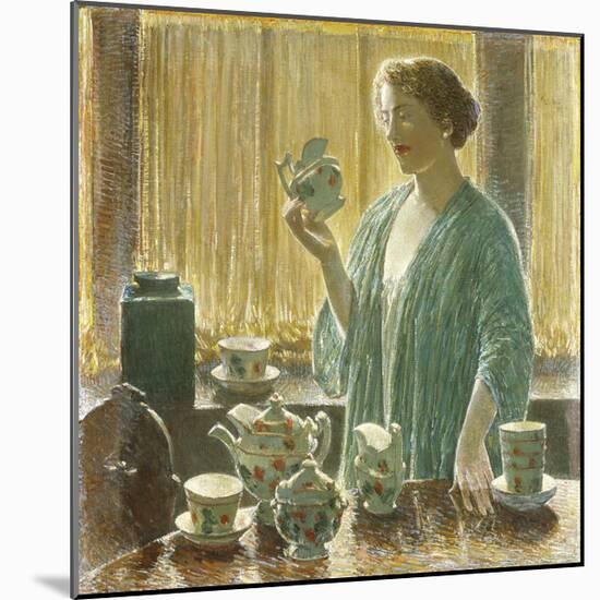 Strawberry Tea Set, 1912-Frederick Childe Hassam-Mounted Premium Giclee Print