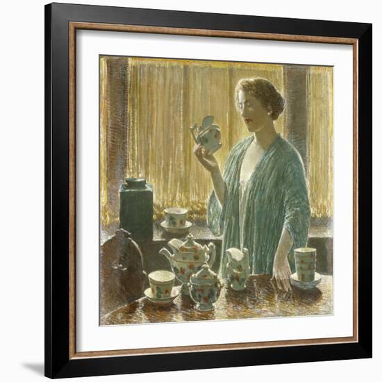 Strawberry Tea Set, 1912-Childe Hassam-Framed Giclee Print