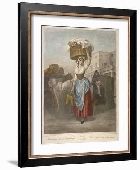 Strawberrys, Scarlet Strawberrys, Cries of London, C1870-Francis Wheatley-Framed Giclee Print