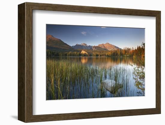 Strbske Pleso Lake in the Tatra Mountains, Slovakia, Europe. Autumn-Adam Burton-Framed Photographic Print