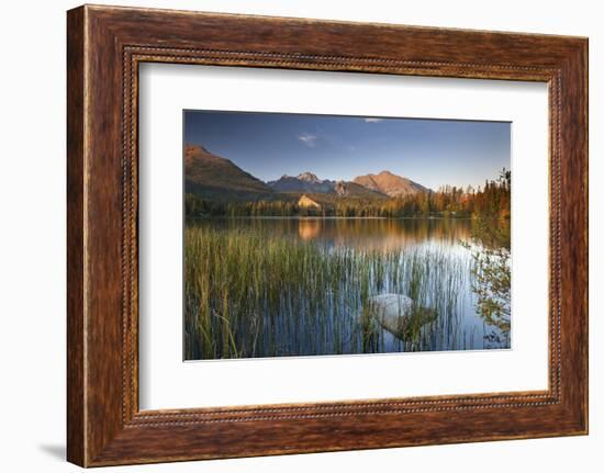 Strbske Pleso Lake in the Tatra Mountains, Slovakia, Europe. Autumn-Adam Burton-Framed Photographic Print