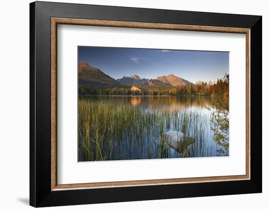 Strbske Pleso Lake in the Tatra Mountains, Slovakia, Europe. Autumn-Adam Burton-Framed Photographic Print