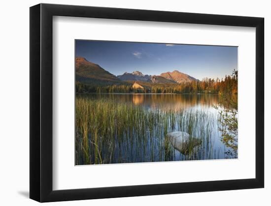 Strbske Pleso Lake in the Tatra Mountains, Slovakia, Europe. Autumn-Adam Burton-Framed Photographic Print