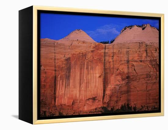 Streaked Wall and Beehives at Sunrise-Bill Ross-Framed Premier Image Canvas