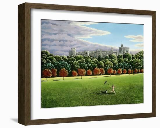 Streaking at Windsor Castle, 1988-Liz Wright-Framed Giclee Print