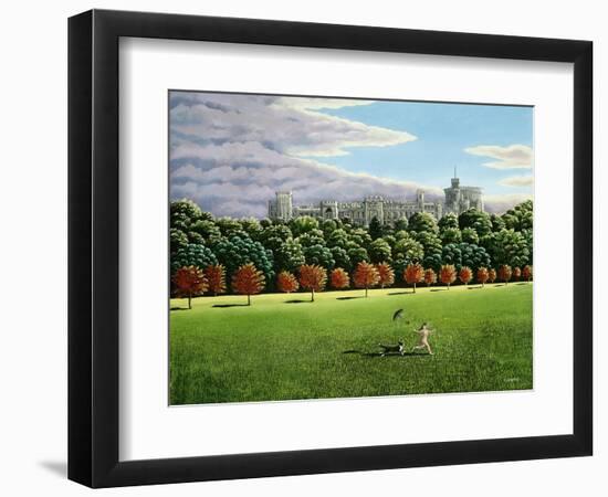 Streaking at Windsor Castle, 1988-Liz Wright-Framed Giclee Print