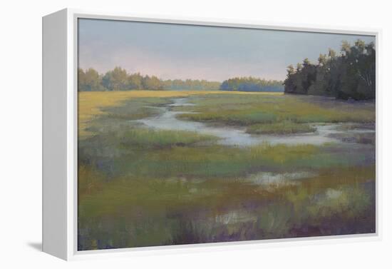 Stream and Sky Countryside-Jill Schultz McGannon-Framed Stretched Canvas