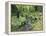 Stream And Woodland In Devon-Adrian Bicker-Framed Premier Image Canvas