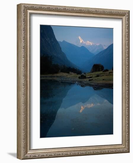 Stream by River, Cordillera Blanca, Peru-Mitch Diamond-Framed Photographic Print