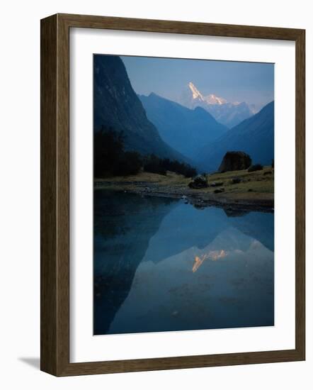 Stream by River, Cordillera Blanca, Peru-Mitch Diamond-Framed Photographic Print