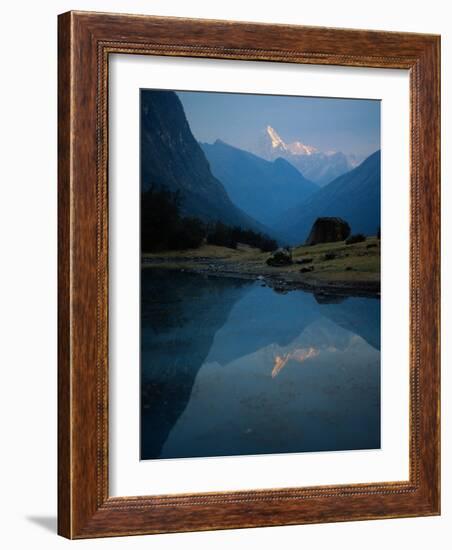 Stream by River, Cordillera Blanca, Peru-Mitch Diamond-Framed Photographic Print