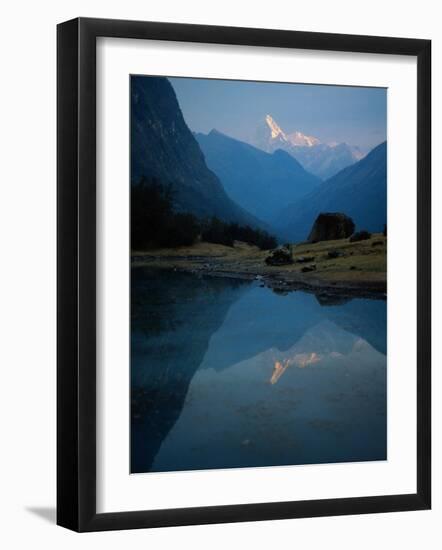 Stream by River, Cordillera Blanca, Peru-Mitch Diamond-Framed Photographic Print