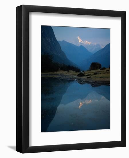 Stream by River, Cordillera Blanca, Peru-Mitch Diamond-Framed Photographic Print