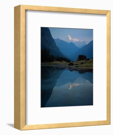 Stream by River, Cordillera Blanca, Peru-Mitch Diamond-Framed Photographic Print