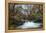 Stream Flowing Through Woodland in England-Clive Nolan-Framed Premier Image Canvas