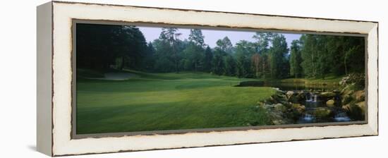 Stream in a Golf Course, Laurel Valley Golf Club, Ligonier, Pennsylvania, USA-null-Framed Premier Image Canvas