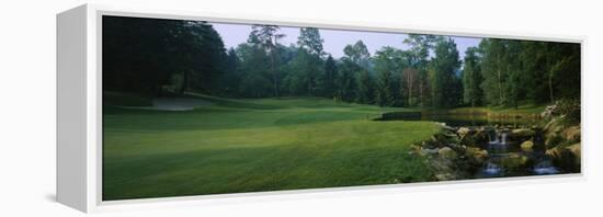 Stream in a Golf Course, Laurel Valley Golf Club, Ligonier, Pennsylvania, USA-null-Framed Premier Image Canvas