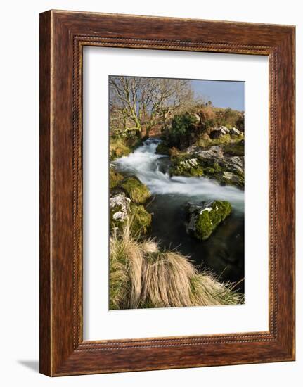 Stream in Croesor Valley, Gwynedd, Wales, United Kingdom, Europe-John Alexander-Framed Photographic Print