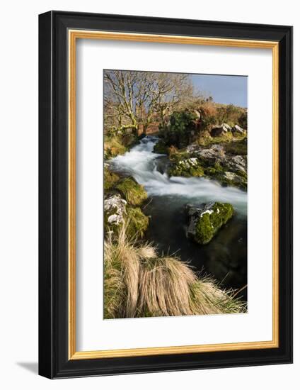 Stream in Croesor Valley, Gwynedd, Wales, United Kingdom, Europe-John Alexander-Framed Photographic Print