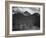 Stream In Fgnd With View Of Trees And Snow On Mts, Wyoming 1933-1942-Ansel Adams-Framed Art Print