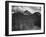 Stream In Fgnd With View Of Trees And Snow On Mts, Wyoming 1933-1942-Ansel Adams-Framed Art Print