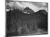 Stream In Fgnd With View Of Trees And Snow On Mts, Wyoming 1933-1942-Ansel Adams-Mounted Art Print