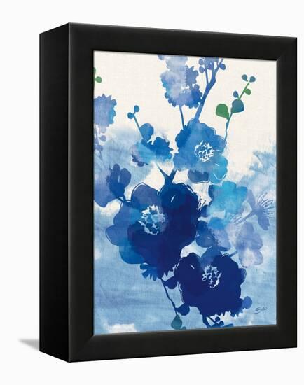 Stream of Blues 1-Bella Dos Santos-Framed Stretched Canvas