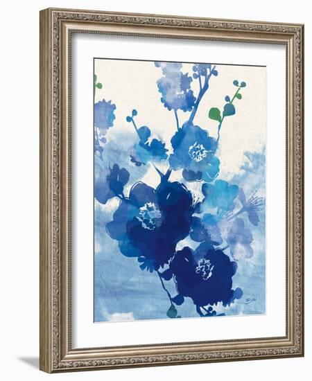 Stream of Blues 1-Bella Dos Santos-Framed Art Print