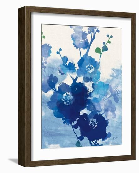 Stream of Blues 1-Bella Dos Santos-Framed Art Print