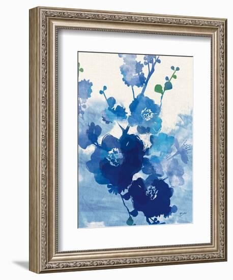 Stream of Blues 1-Bella Dos Santos-Framed Art Print