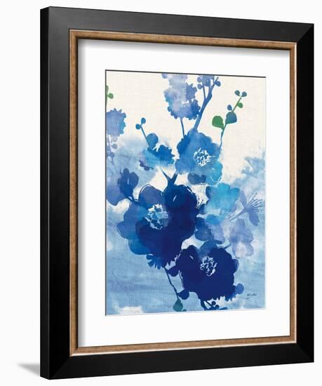 Stream of Blues 1-Bella Dos Santos-Framed Art Print