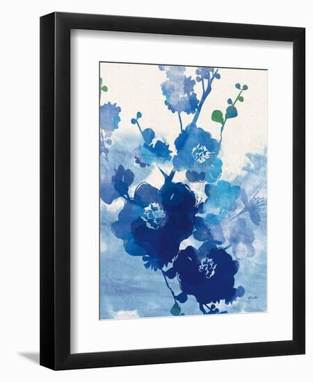 Stream of Blues 1-Bella Dos Santos-Framed Art Print