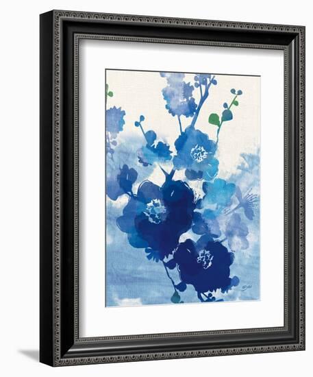 Stream of Blues 1-Bella Dos Santos-Framed Art Print