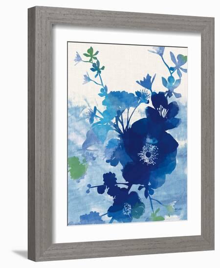 Stream of Blues 2-Bella Dos Santos-Framed Art Print