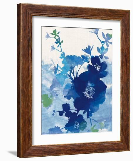 Stream of Blues 2-Bella Dos Santos-Framed Art Print